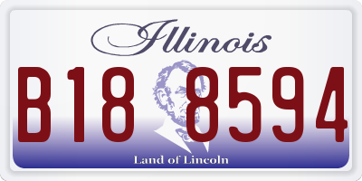 IL license plate B188594