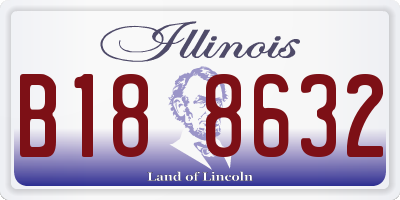 IL license plate B188632