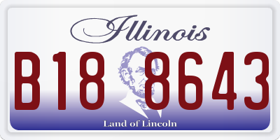 IL license plate B188643