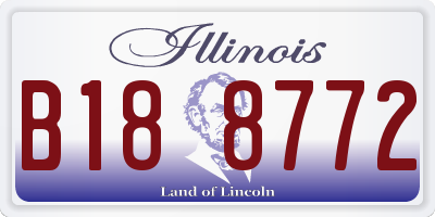 IL license plate B188772