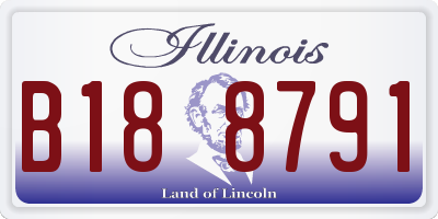 IL license plate B188791