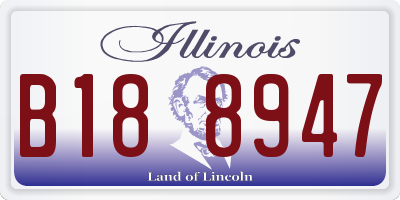 IL license plate B188947