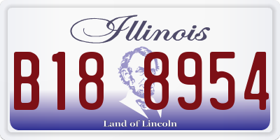 IL license plate B188954