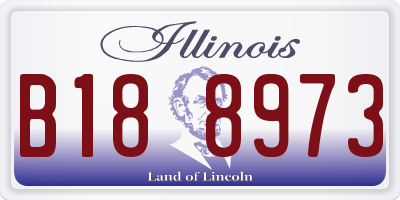 IL license plate B188973