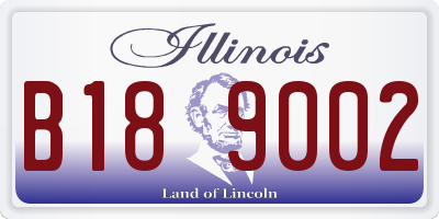 IL license plate B189002