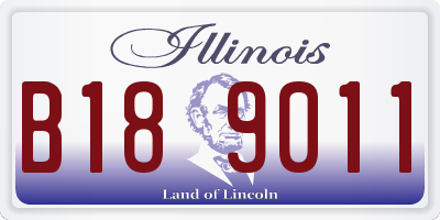 IL license plate B189011