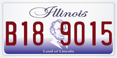 IL license plate B189015
