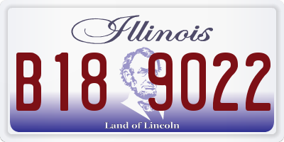 IL license plate B189022