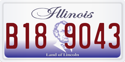 IL license plate B189043