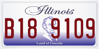 IL license plate B189109