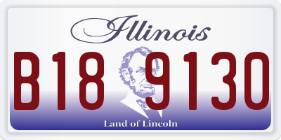 IL license plate B189130
