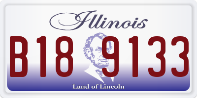 IL license plate B189133