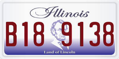 IL license plate B189138