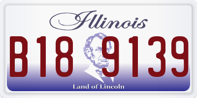 IL license plate B189139