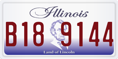 IL license plate B189144