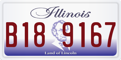 IL license plate B189167