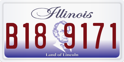 IL license plate B189171