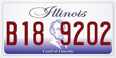 IL license plate B189202