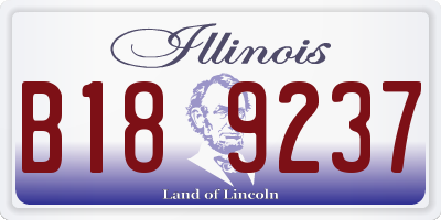 IL license plate B189237