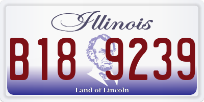 IL license plate B189239
