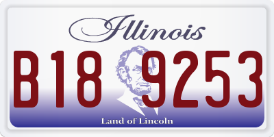 IL license plate B189253