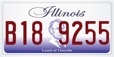 IL license plate B189255