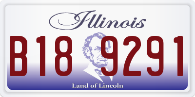 IL license plate B189291