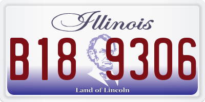 IL license plate B189306