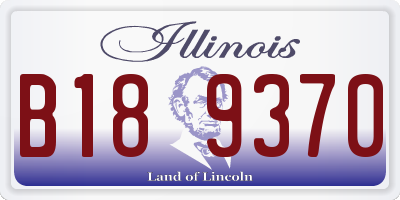 IL license plate B189370