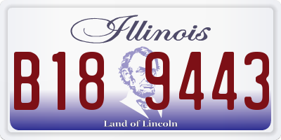 IL license plate B189443