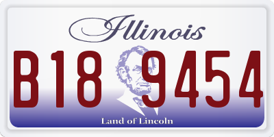 IL license plate B189454