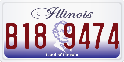 IL license plate B189474