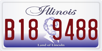 IL license plate B189488