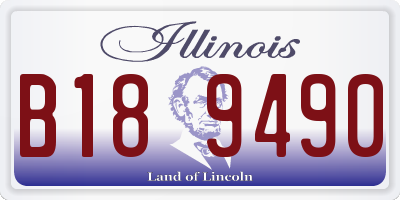 IL license plate B189490
