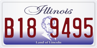 IL license plate B189495