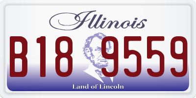 IL license plate B189559