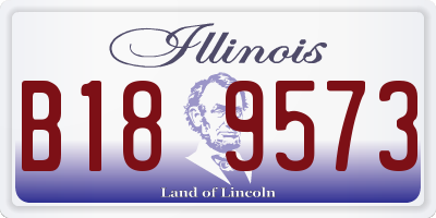 IL license plate B189573
