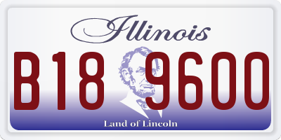 IL license plate B189600