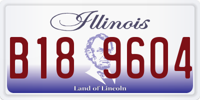 IL license plate B189604