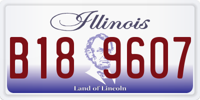IL license plate B189607