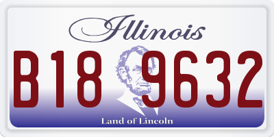 IL license plate B189632