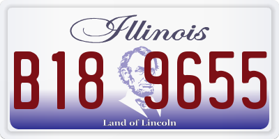 IL license plate B189655