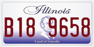 IL license plate B189658