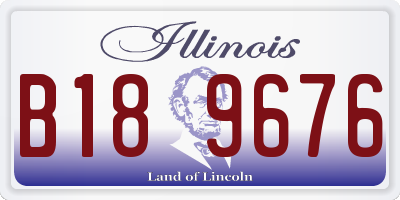 IL license plate B189676