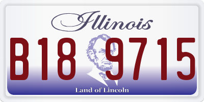 IL license plate B189715