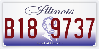 IL license plate B189737