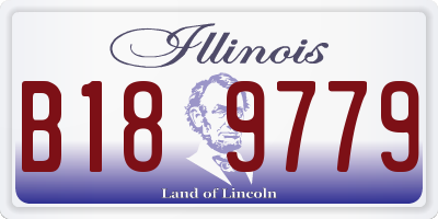 IL license plate B189779