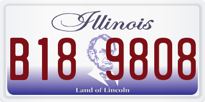 IL license plate B189808
