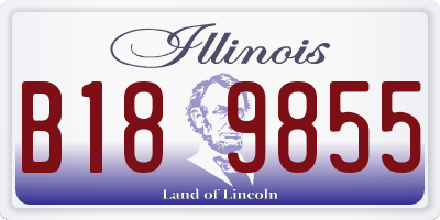 IL license plate B189855