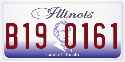 IL license plate B190161